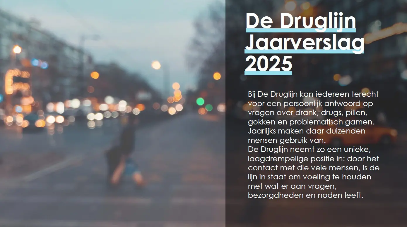 Jaarverslag De Druglijn